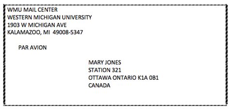 university of michigan mailing address.